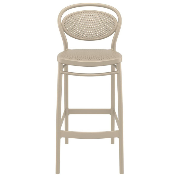Барный пластиковый стул Siesta Marcel Bar 75 Бежевый (Taupe)-1
