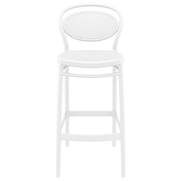 Барний пластиковий стілець Siesta Marcel Bar 75 Білий (White)-1