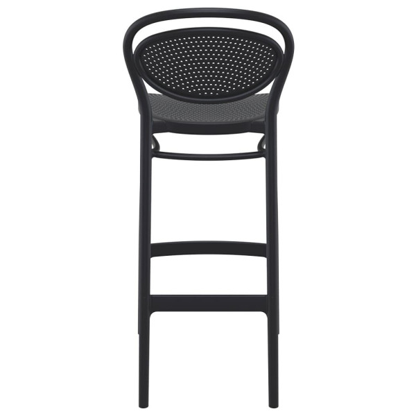 Барный пластиковый стул Siesta Marcel Bar 75 Черный (Black)-3