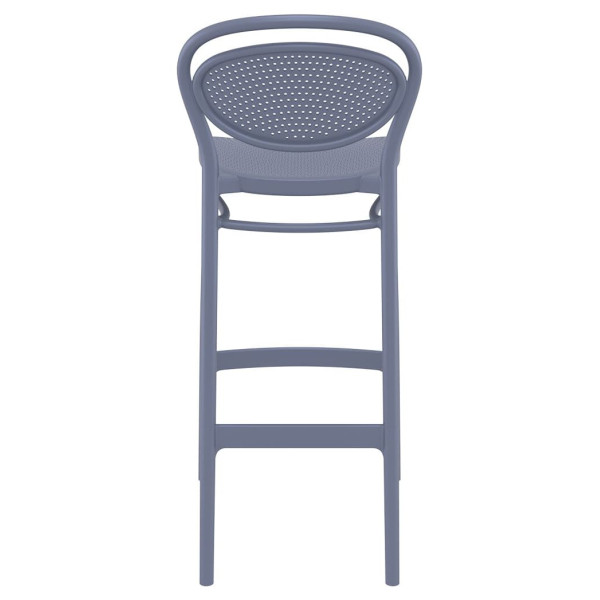 Барний пластиковий стілець Siesta Marcel Bar 75 Темно-сірий (Dark Grey)-4