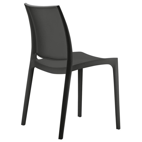 Стул пластиковый садовый Siesta Maya Черный (Black)-3