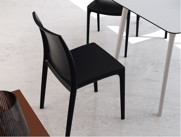 Стул пластиковый садовый Siesta Maya Черный (Black)-7