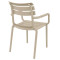 Стілець пластиковий Siesta Paris Бежевий (Taupe)-4-thumb