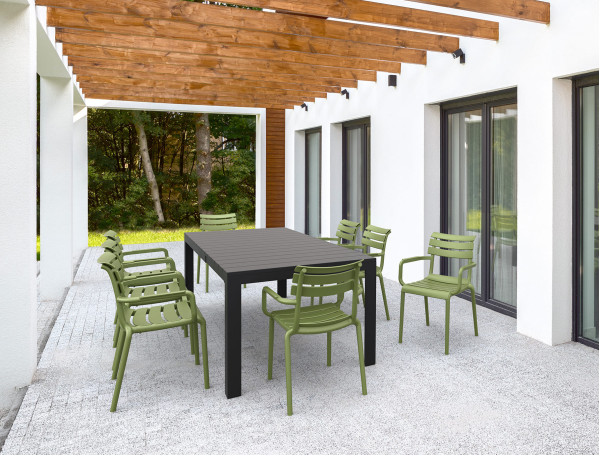 Стілець пластиковий Siesta Paris Бежевий (Taupe)-19