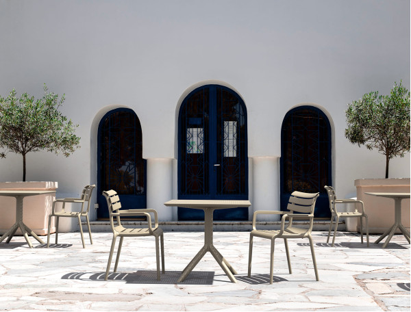 Стілець пластиковий Siesta Paris Бежевий (Taupe)-10