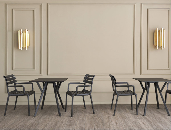 Стілець пластиковий Siesta Paris Бежевий (Taupe)-20