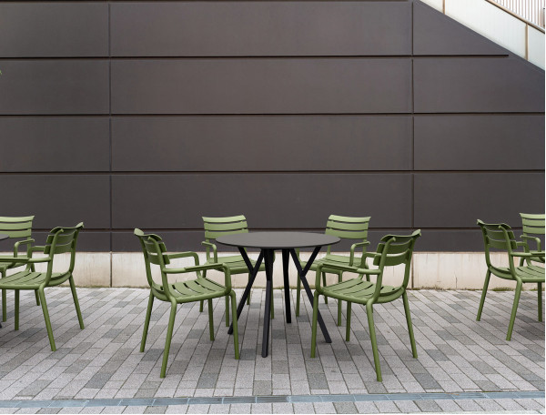 Стілець пластиковий Siesta Paris Бежевий (Taupe)-21