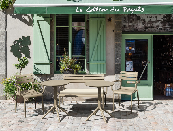 Стілець пластиковий Siesta Paris Бежевий (Taupe)-11