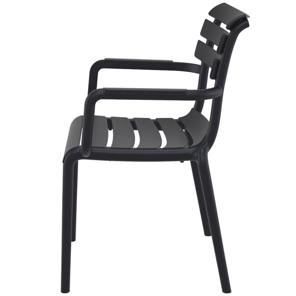 Стул пластиковый Siesta Paris Черный (Black)-4