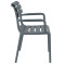 Стілець пластиковий Siesta Paris Темно-сірий (Dark Grey)-2-thumb