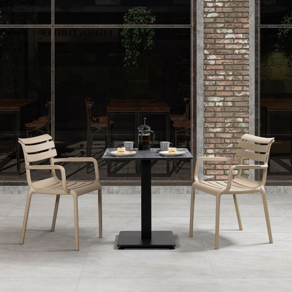 Стілець пластиковий Siesta Paris Бежевий (Taupe)-13