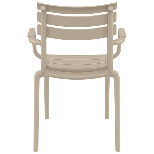 Стілець пластиковий Siesta Paris Бежевий (Taupe)-6