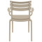 Стілець пластиковий Siesta Paris Бежевий (Taupe)-6-thumb