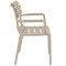 Стілець пластиковий Siesta Paris Бежевий (Taupe)-2-thumb