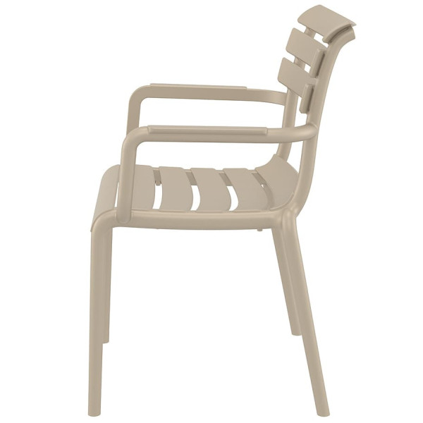 Стілець пластиковий Siesta Paris Бежевий (Taupe)-3