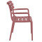 Стул пластиковый Siesta Paris Винный (Marsala)-3-thumb