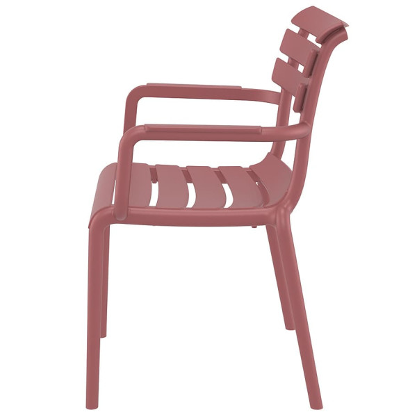 Стул пластиковый Siesta Paris Винный (Marsala)-4