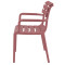 Стул пластиковый Siesta Paris Винный (Marsala)-4-thumb