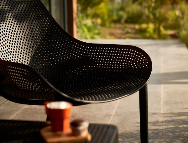 Стул пластиковый садовый Siesta Sky Lounge Черный (Black)-11