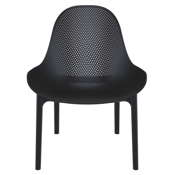 Стул пластиковый садовый Siesta Sky Lounge Черный (Black)-1