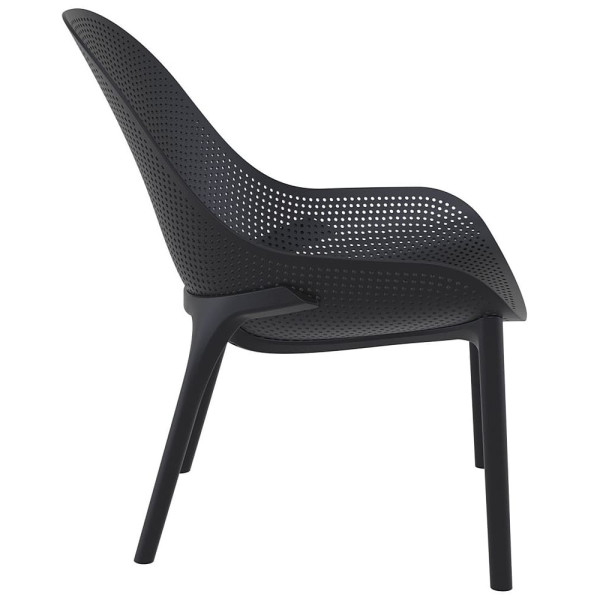 Стул пластиковый садовый Siesta Sky Lounge Черный (Black)-2