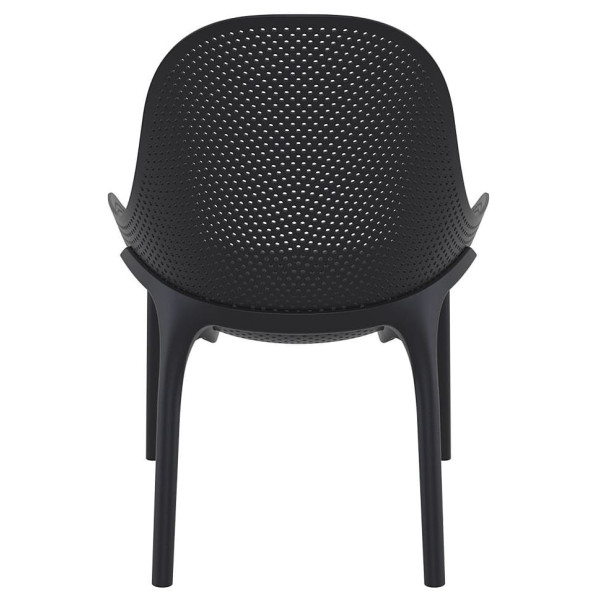 Стул пластиковый садовый Siesta Sky Lounge Черный (Black)-4