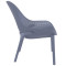 Стілець пластиковий садовий Siesta Sky Lounge Сірий (Dark Grey)-2-thumb