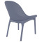 Стілець пластиковий садовий Siesta Sky Lounge Сірий (Dark Grey)-3-thumb