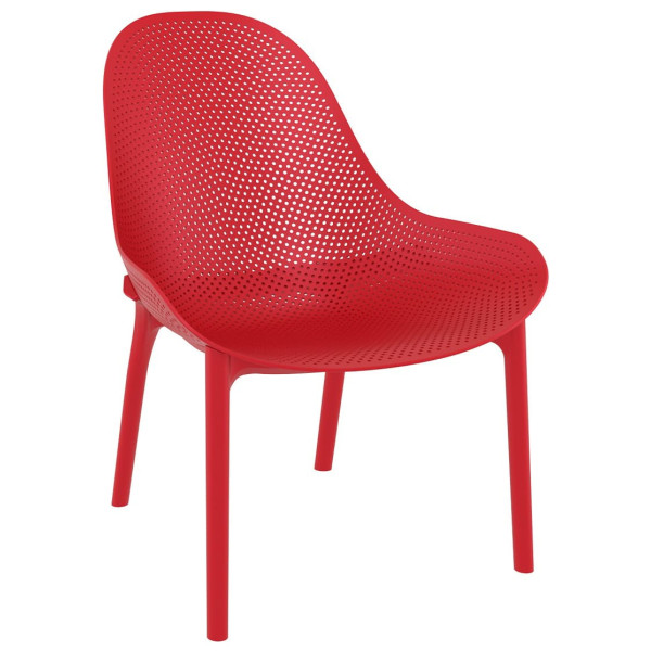 Стілець пластиковий садовий Siesta Sky Lounge Червоний (Red)-0