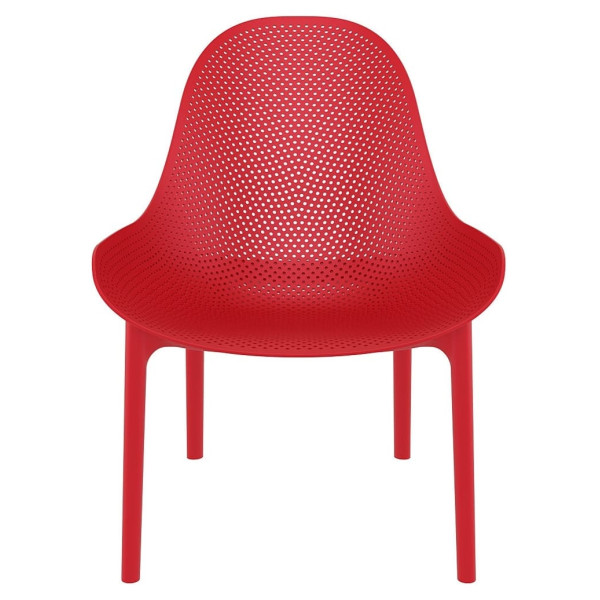 Стілець пластиковий садовий Siesta Sky Lounge Червоний (Red)-1