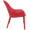 Стілець пластиковий садовий Siesta Sky Lounge Червоний (Red)-2-thumb
