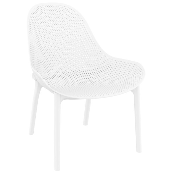Стілець пластиковий садовий Siesta Sky Lounge Білий (White)-0