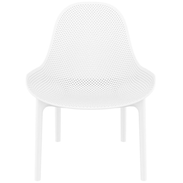 Стілець пластиковий садовий Siesta Sky Lounge Білий (White)-1