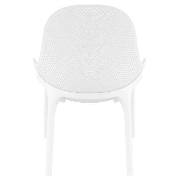 Стілець пластиковий садовий Siesta Sky Lounge Білий (White)-4