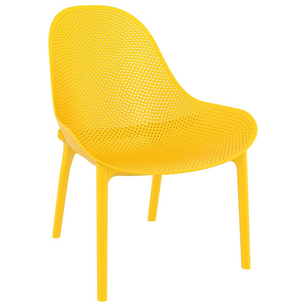 Стул пластиковый садовый Siesta Sky Lounge Желтый (Yellow)-0