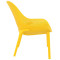 Стул пластиковый садовый Siesta Sky Lounge Желтый (Yellow)-2-thumb