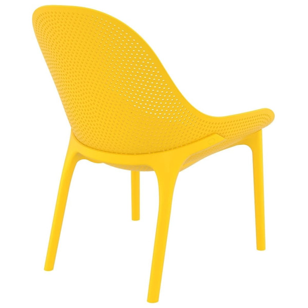 Стул пластиковый садовый Siesta Sky Lounge Желтый (Yellow)-3
