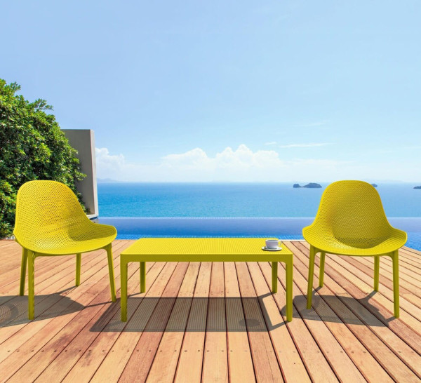Стул пластиковый садовый Siesta Sky Lounge Бежевый (Taupe)-13