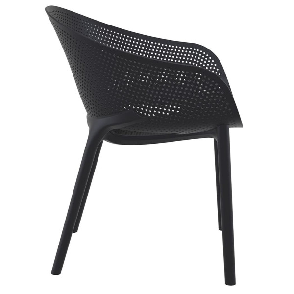 Стілець пластиковий Siesta Sky Pro Чорний (Black)-2