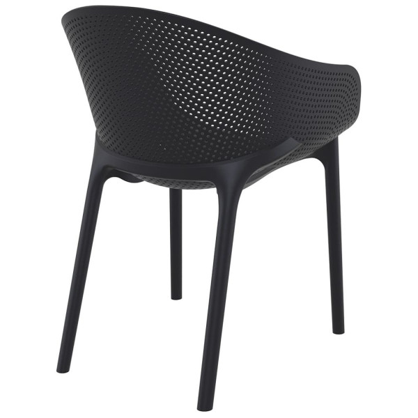 Стілець пластиковий Siesta Sky Pro Чорний (Black)-3