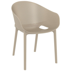 Стул пластиковый Siesta Sky Pro Бежевый (Taupe)