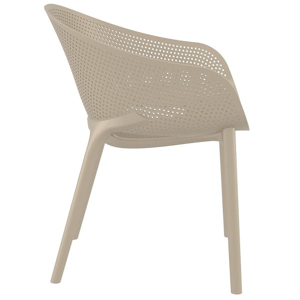 Стул пластиковый Siesta Sky Pro Бежевый (Taupe)-2