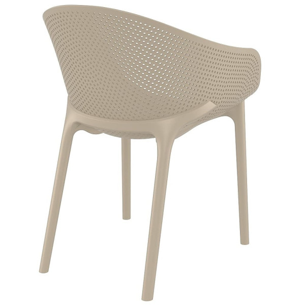 Стул пластиковый Siesta Sky Pro Бежевый (Taupe)-3
