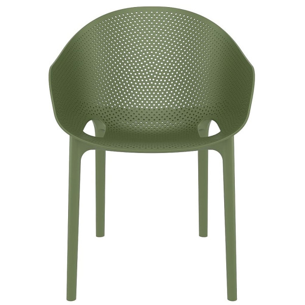 Стул пластиковый Siesta Sky Pro Зеленый (Olive Green)-1
