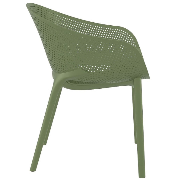 Стул пластиковый Siesta Sky Pro Зеленый (Olive Green)-2