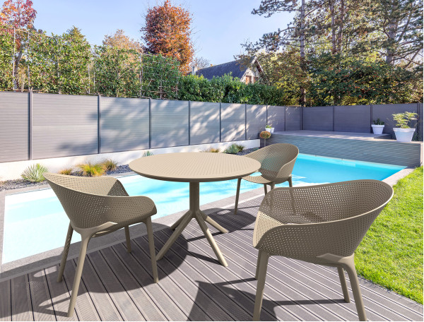 Стілець пластиковий Siesta Sky Pro Чорний (Black)-14