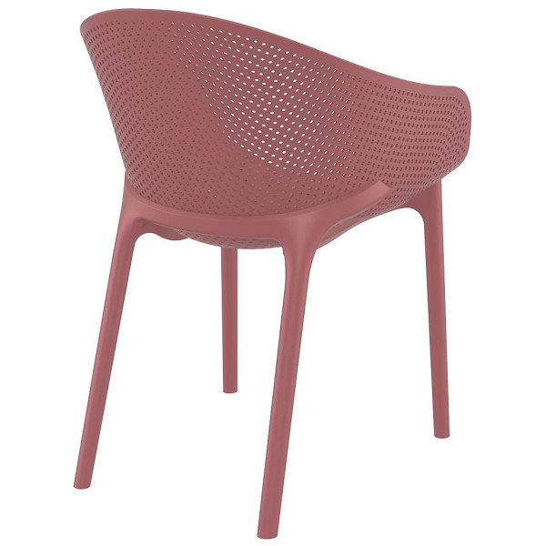 Стілець пластиковий Siesta Sky Pro Винний (Marsala)-2