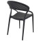 Стул пластиковый Siesta Sunset Черный (Black)-3-thumb