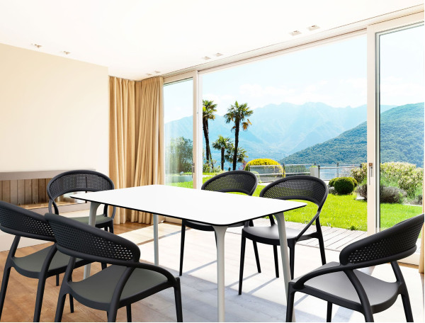 Стул пластиковый Siesta Sunset Черный (Black)-7