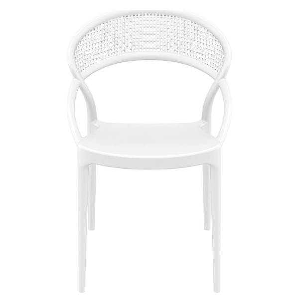 Стул пластиковый Siesta Sunset Белый (White)-1